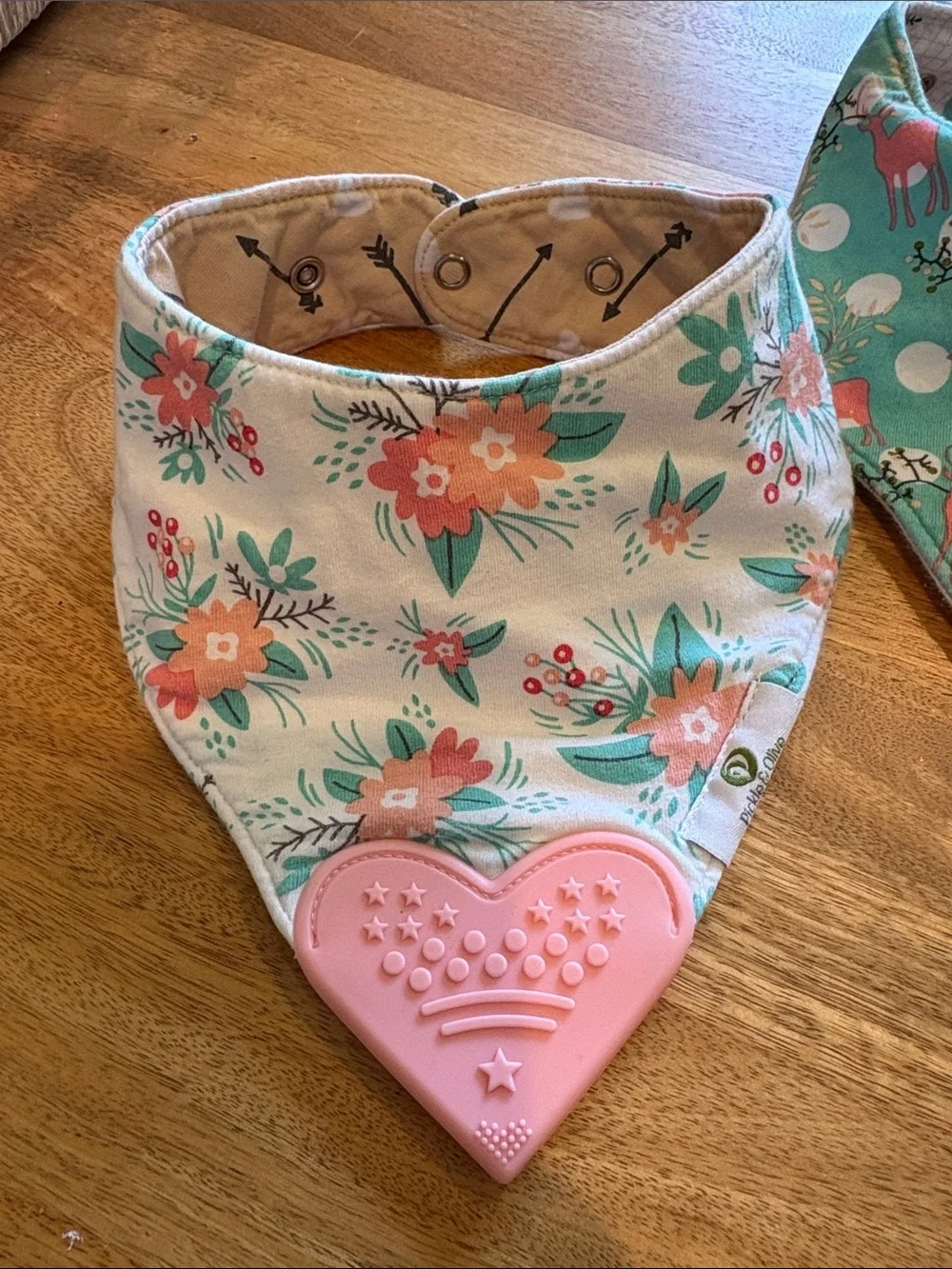 Pickle & Olive Reversible Bandana Teething Bibs.